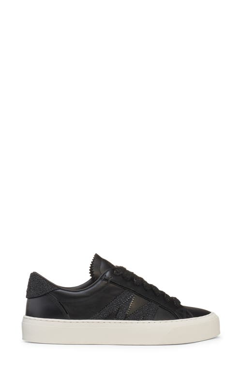 Moncler Monaco 2 Low Top Sneaker In Black