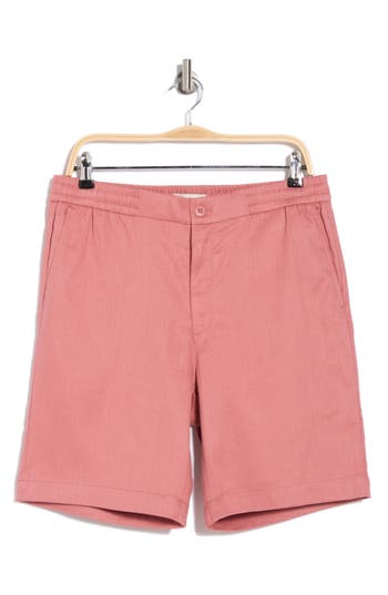 BUGATCHI BUGATCHI LINEN BLEND DRAWSTRING CHINO SHORTS