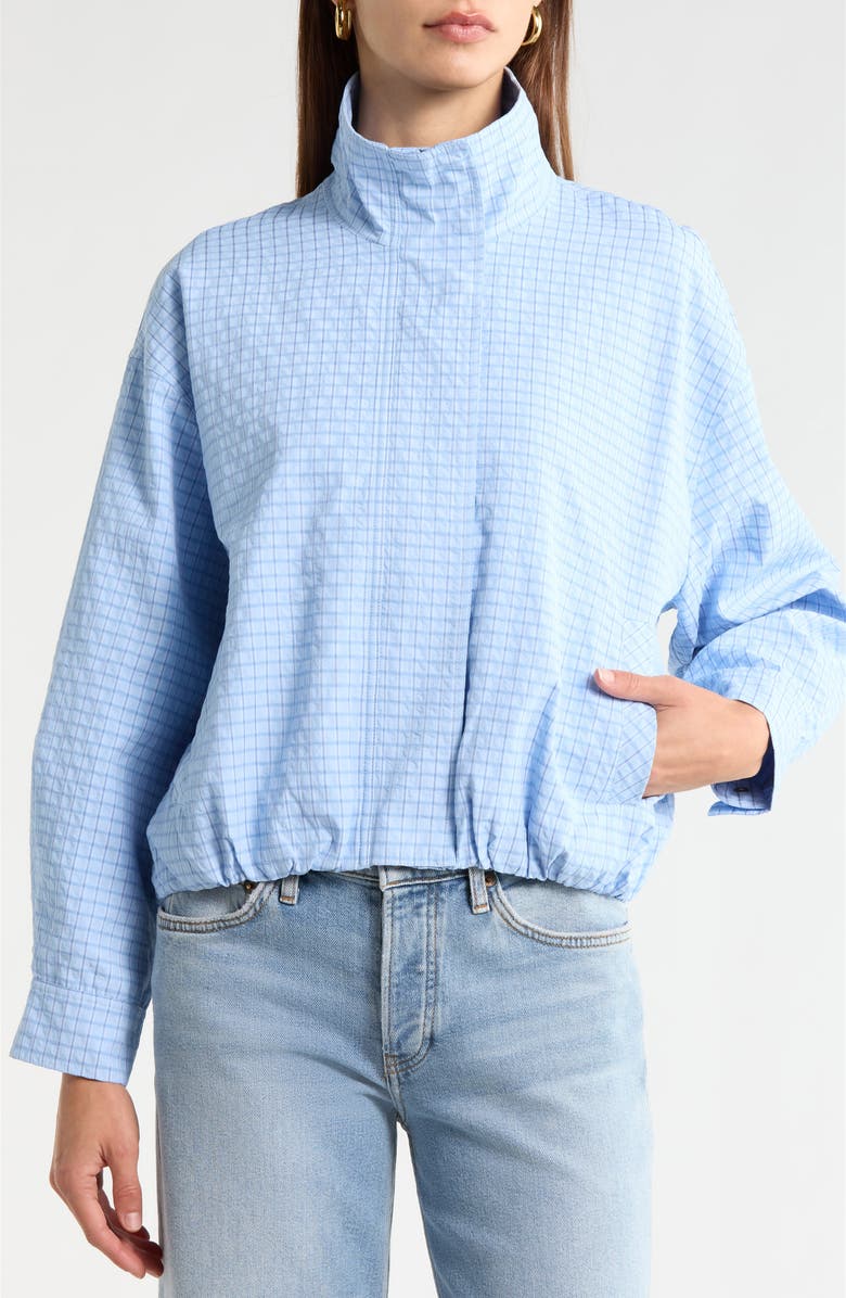 ASTR the Label Cooper Jacket, Alternate, color, Blue Plaid