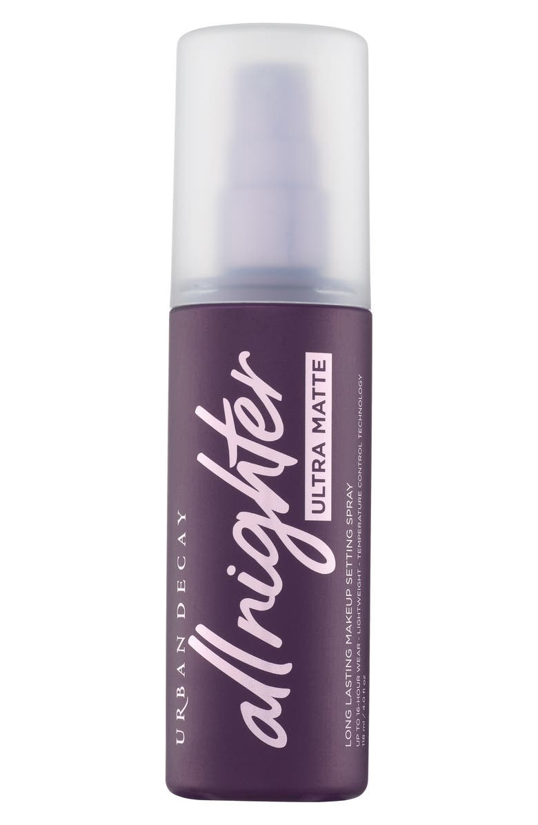 Urban Decay All Nighter Ultra Matte Makeup Setting Spray, Main, color,