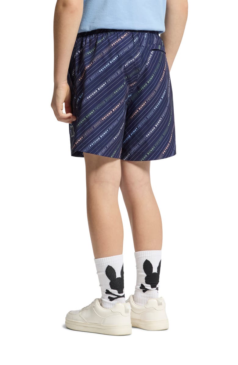 Psycho Bunny Kids' Renmark Swim Trunks, Alternate, color, Evening Blue