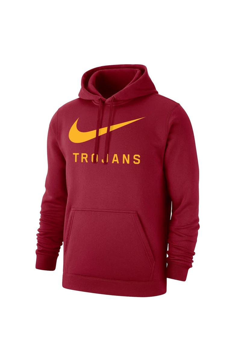 Nike Men's Nike Cardinal USC Trojans Big Swoosh Club Pullover Hoodie, Alternate, color, 