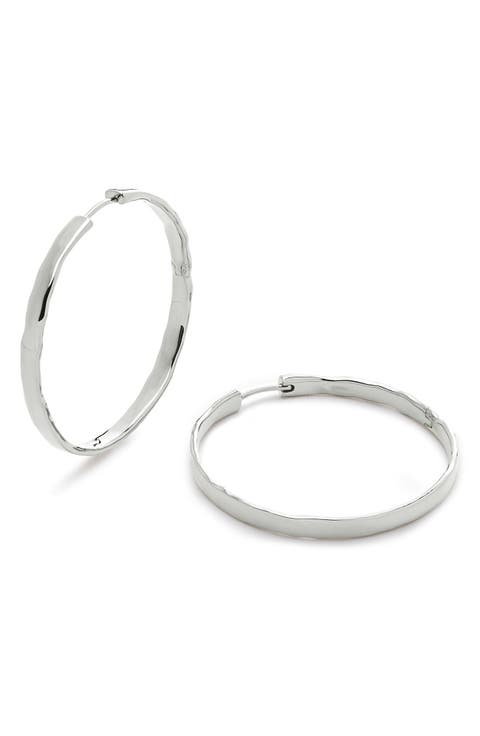 Large Siren Muse Wave Hoop Earrings