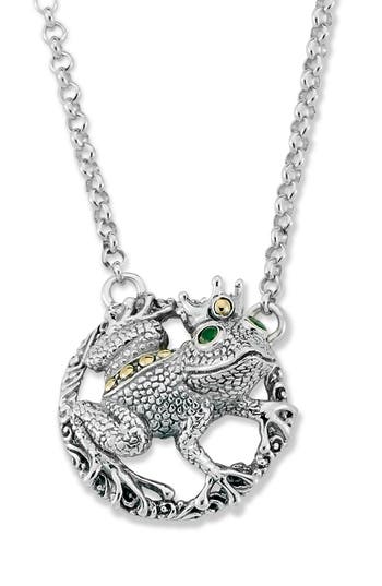 Samuel B. Prince Frog Pendant Necklace In Multi