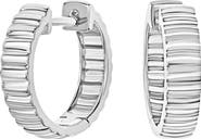 Bony Levy 14K Gold Fluted Huggie Hoop Earrings