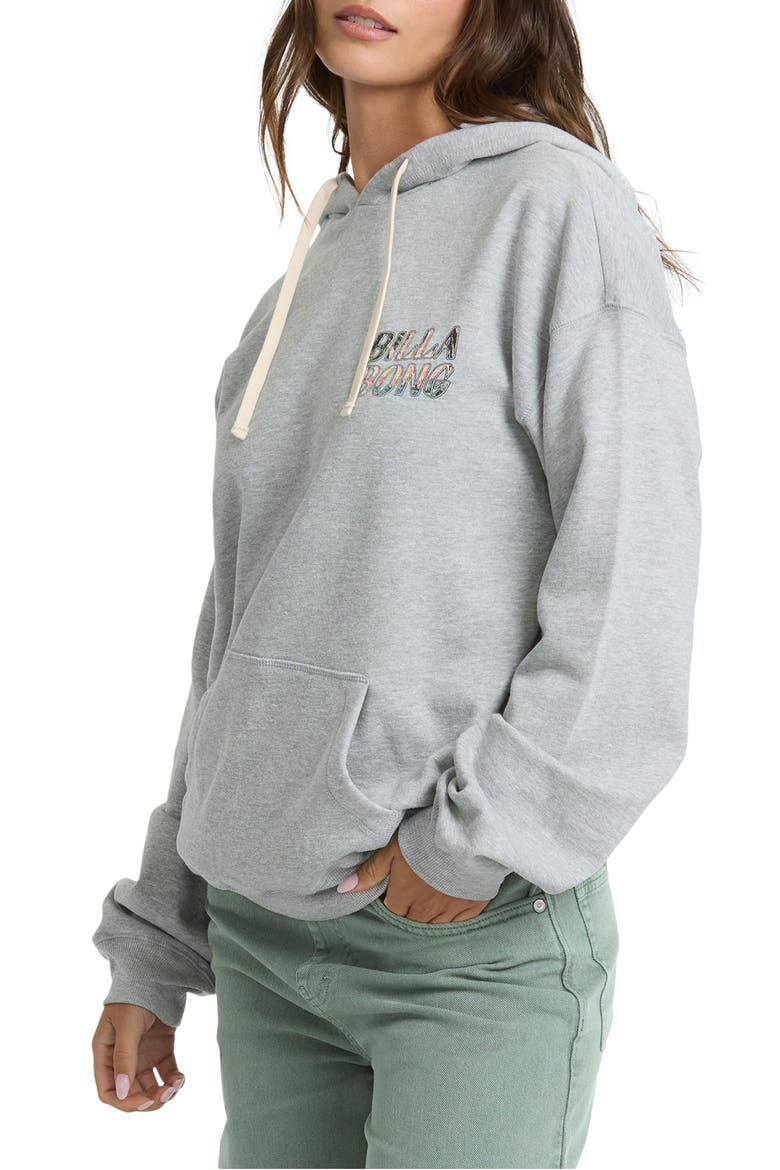 Retro Vibes Graphic Hoodie, Alternate, color, HEATHER GRAY