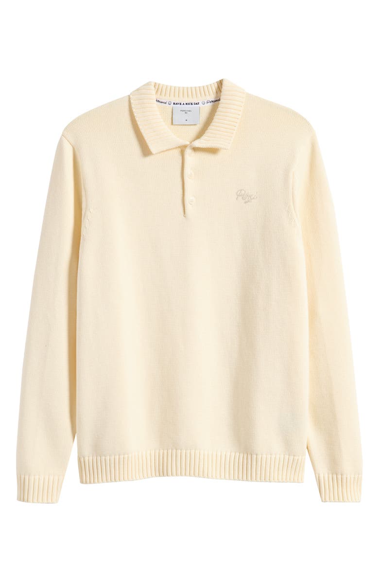 Percival Verso Long Sleeve Polo, Alternate, color, Ecru