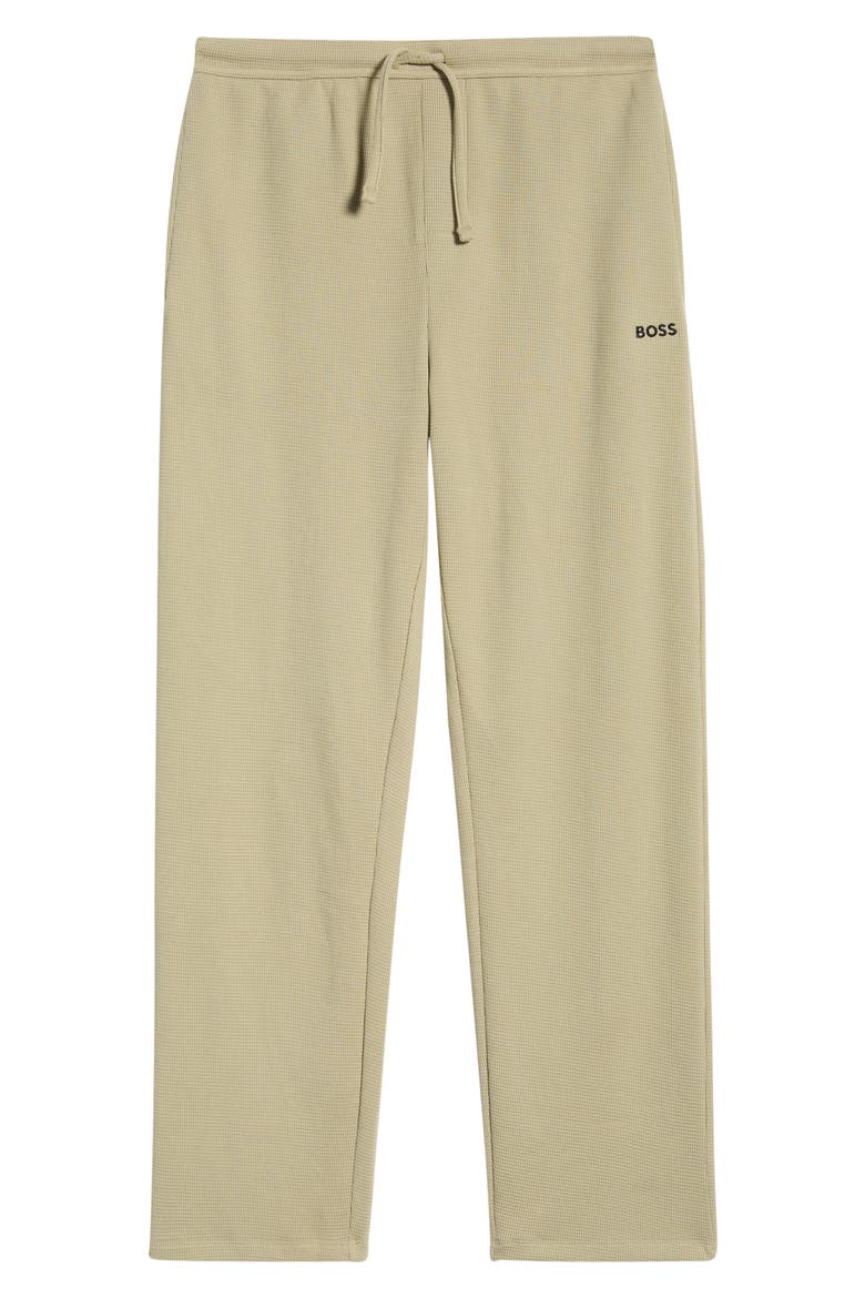 Waffle Knit Lounge Pants, Alternate, color, LIGHT/ PASTEL GREEN