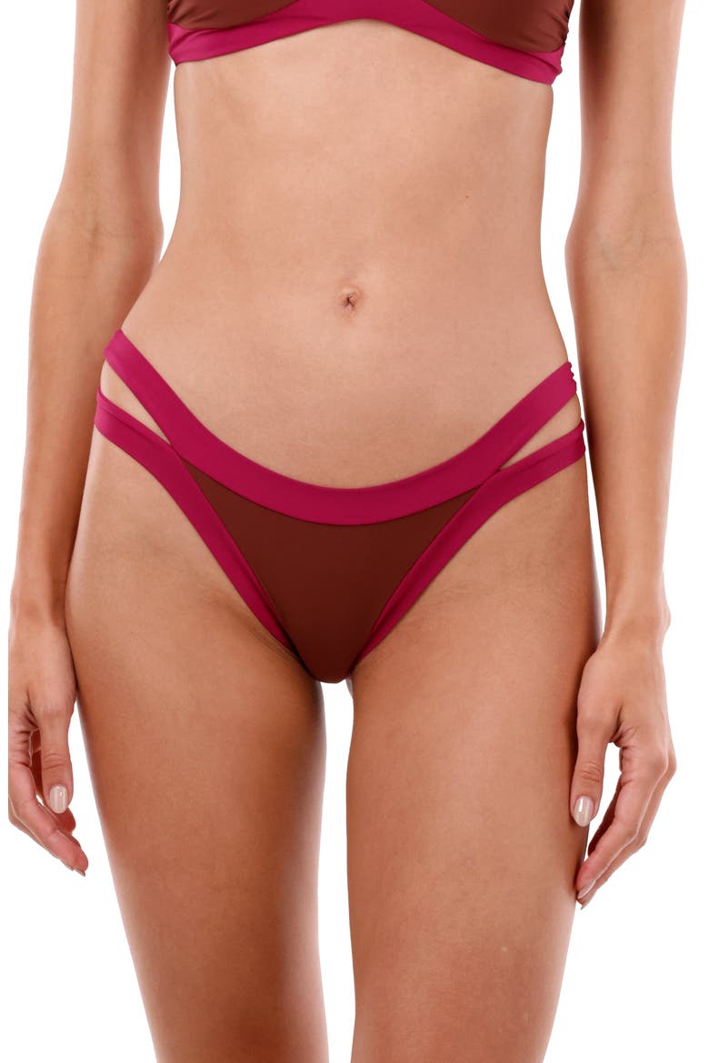 Color Blend Array Bikini Bottoms, Main, color, RASPBERRY COLOR BLEND