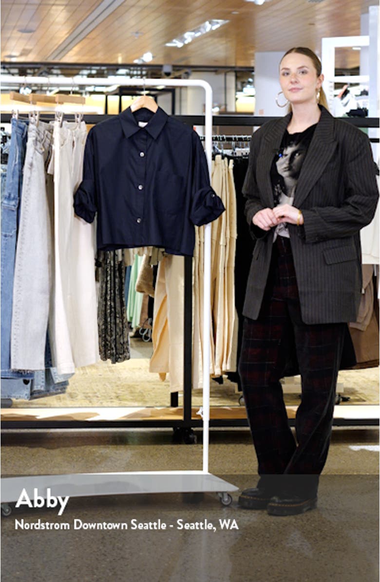 Next Ex Crop Cotton Button-Up Shirt, sales video thumbnail