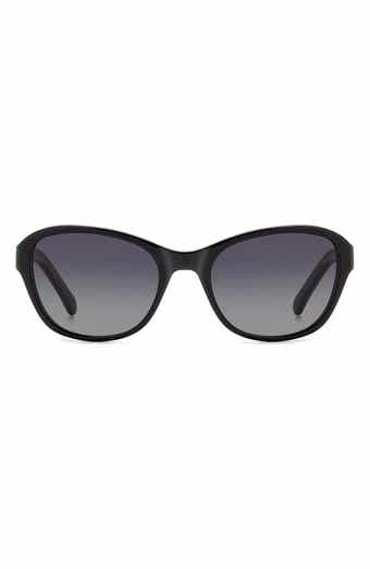 Kate Spade New York gold 56mm gradient rectangular sunglasses