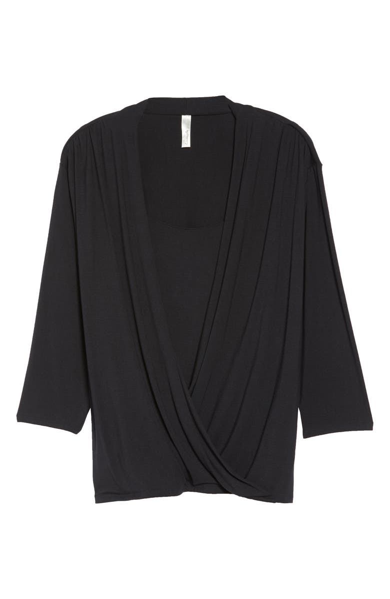 Loveappella Drape Front Top, Alternate, color,