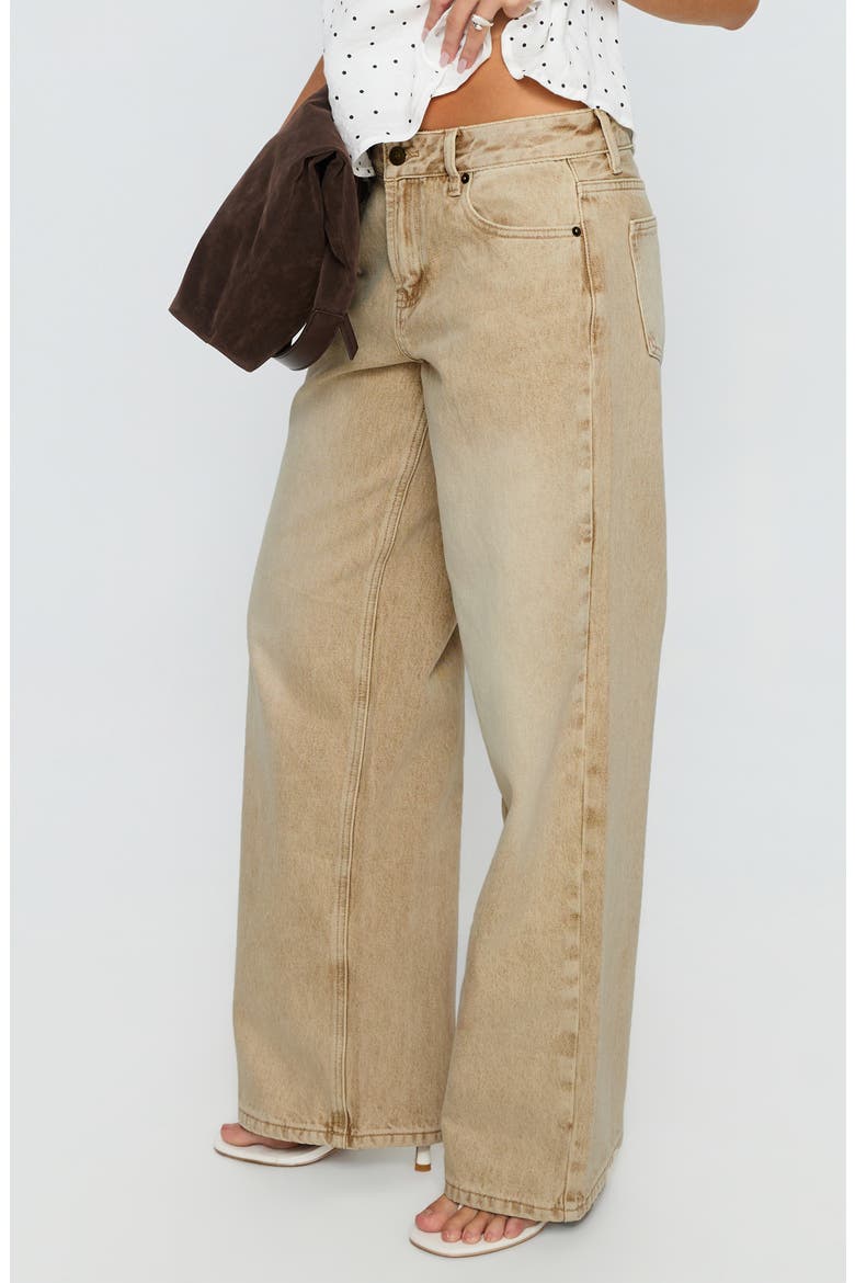 Serenitia Relaxed Jeans, Alternate, color, SANDY BROWN WASH