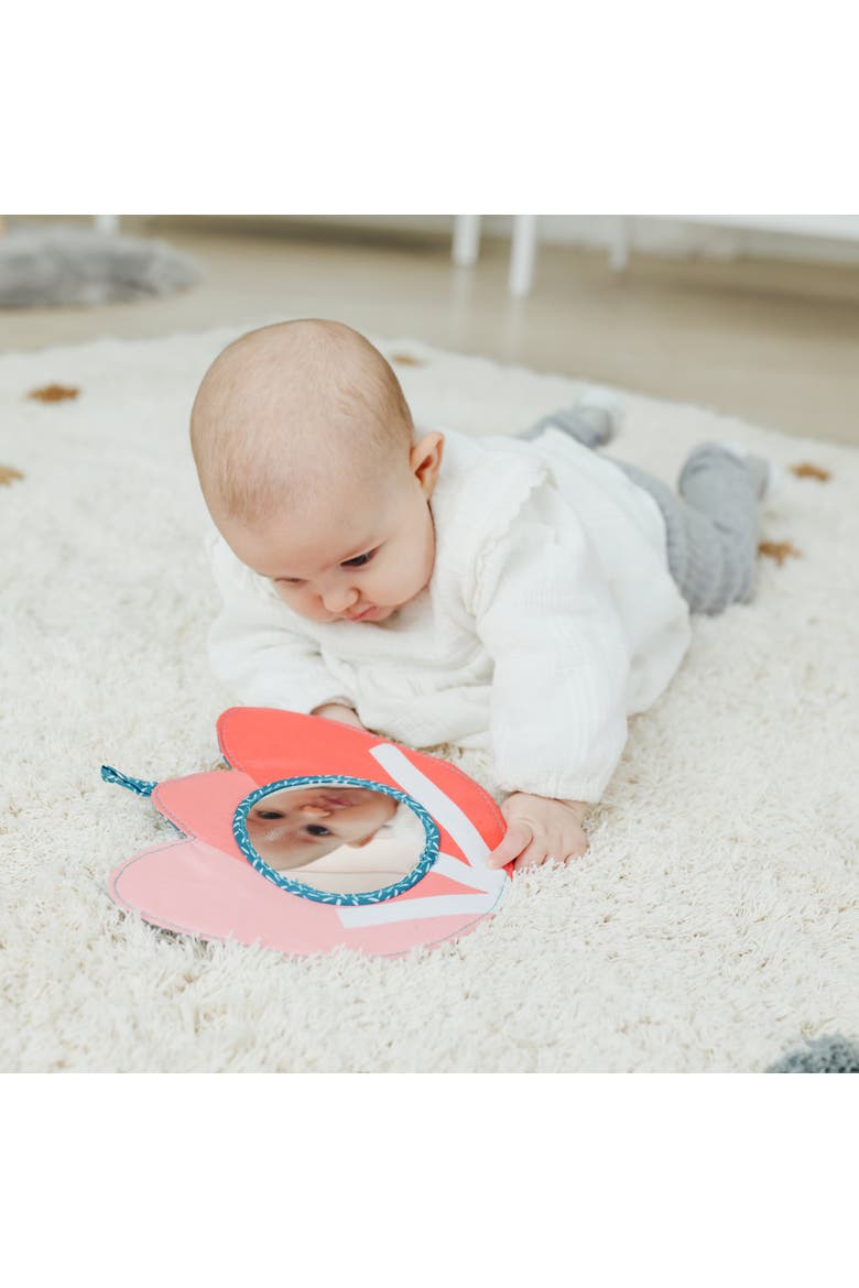 Feel to Learn Baby Crinkle Mirror, Alternate, color, Pink Multi