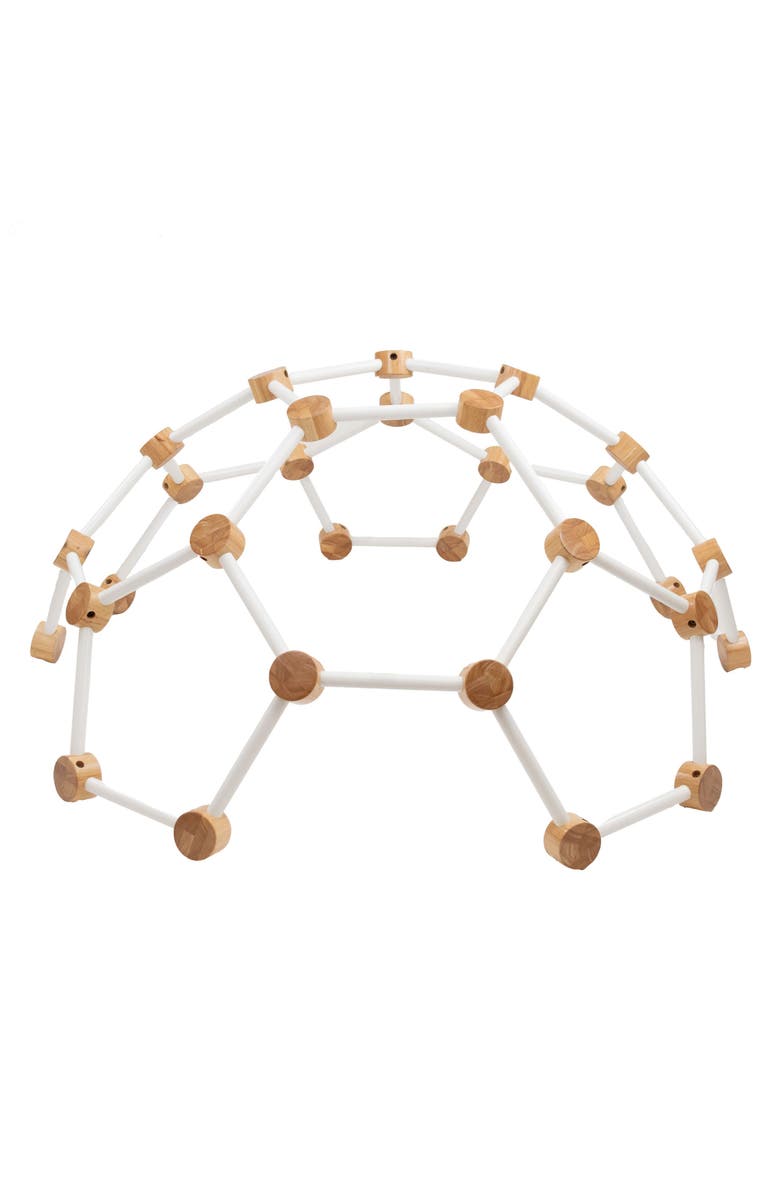 Little Partners Indoor Climbing Gym, Main, color, Soft White With Natural