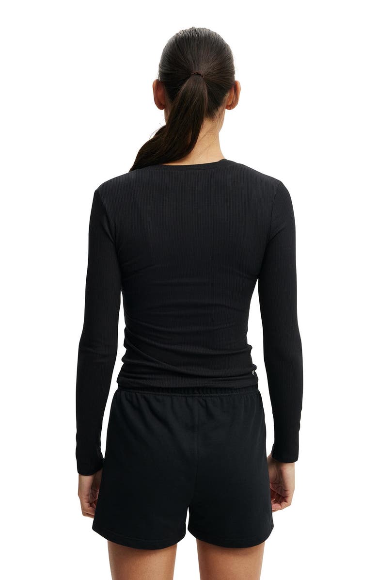 COTTON ON BODY Women's Active Sheer Rib Longsleeve, Alternate, color, 