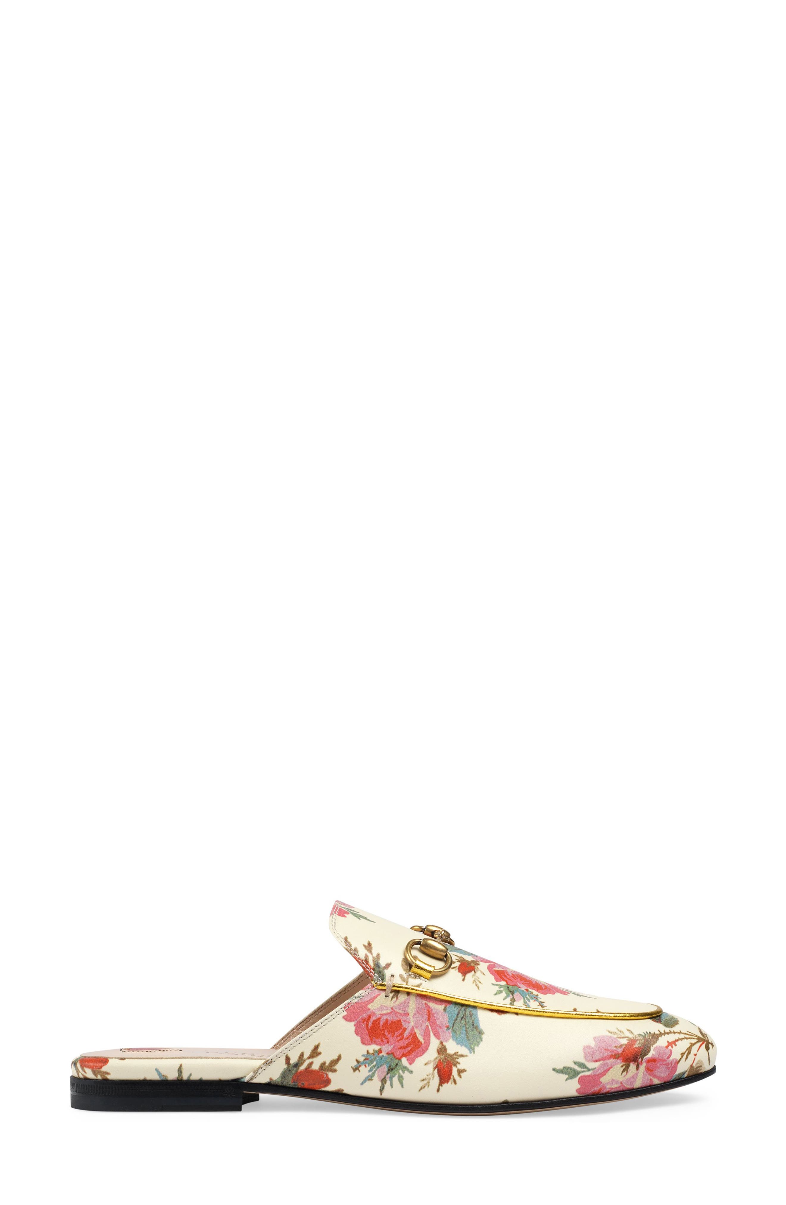 Gucci Princetown Floral Loafer Mule, Alternate, color, 