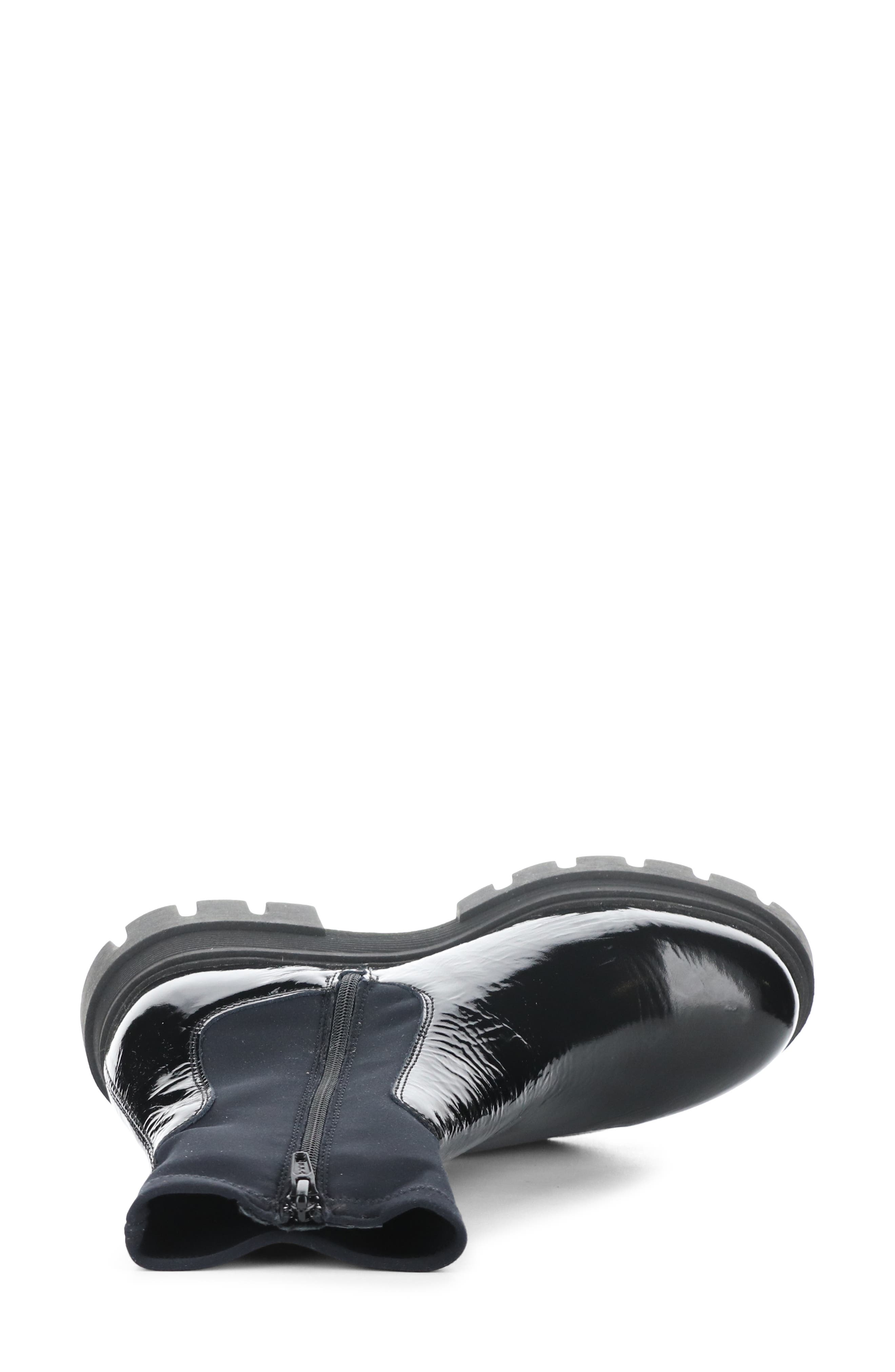 Bos. & Co. Five Waterproof Chelsea Boot, Alternate, color, Black Patent/Trico