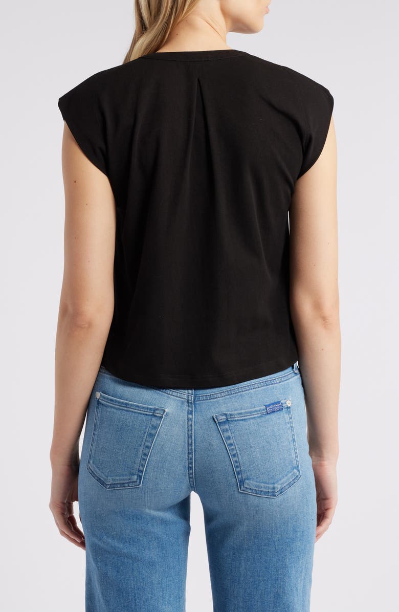 Wit & Wisdom Embellished Cap Sleeve Button-Up Shirt, Alternate, color,