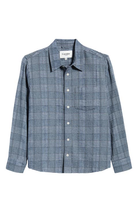 Ocean Parkway Cotton Blend Button-Up Shirt