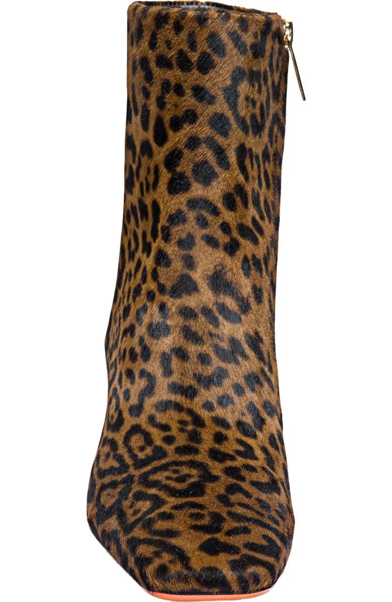Santoni Women's animal-print cavallino ankle boot, Alternate, color,