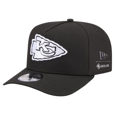 Men's New Era  Black Kansas City Chiefs Gore-Tex A-Frame 9FIFTY Adjustable Hat