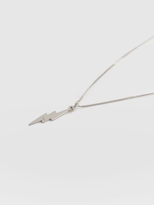 Saint + Sofia Lightning Necklace In Silver