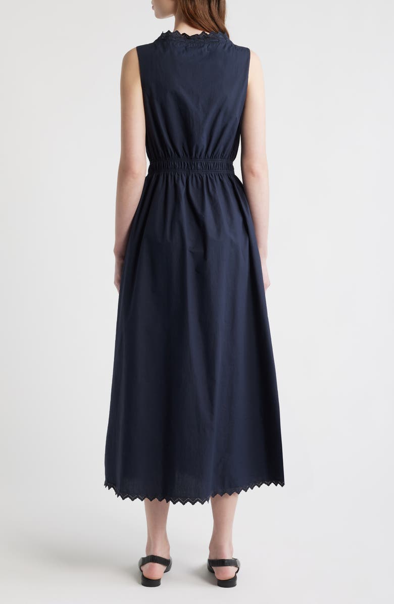 FRAME The Serene Cotton Poplin Dress, Alternate, color, Navy