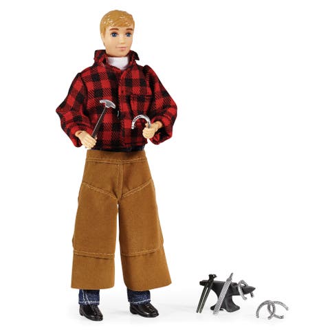 Traditional Farrier With Blacksmith Tools 8" Toy Figure