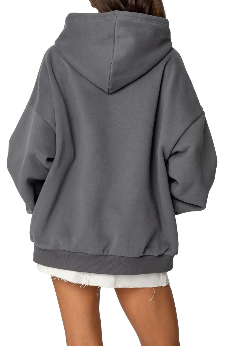 EDIKTED 98 Oversize Hoodie, Alternate, color, Gray