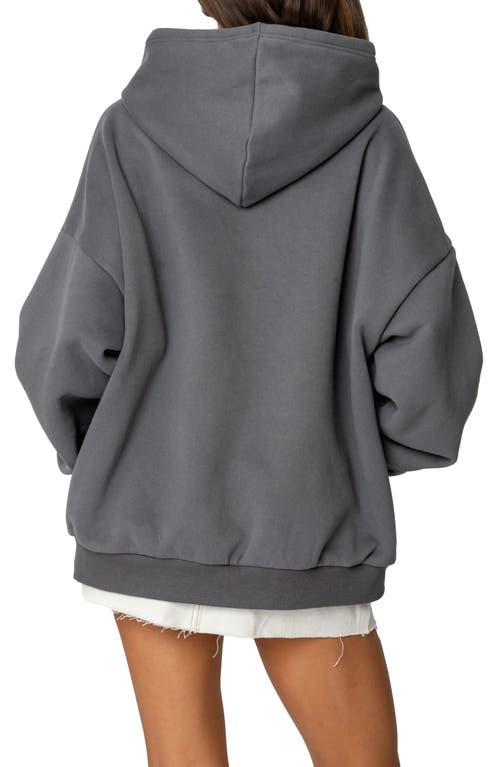 Edikted 98 Oversize Hoodie In Gray