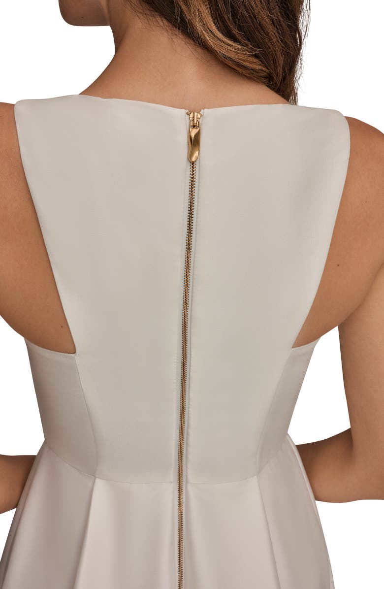 Donna Karan New York High Low Gown, Alternate, color, Cream