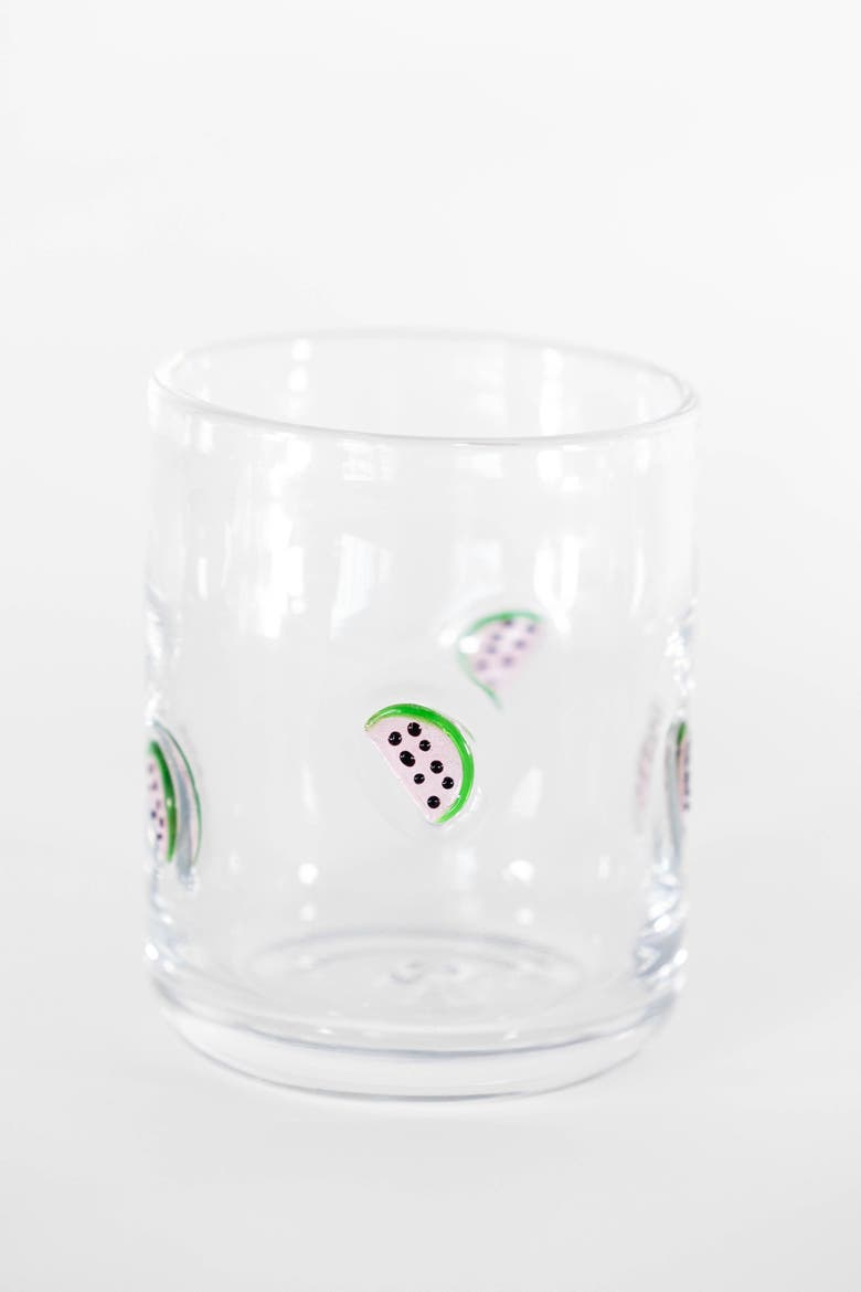 Assorted Fruits Icon Glasses, Set of 4, Alternate, color, Multi