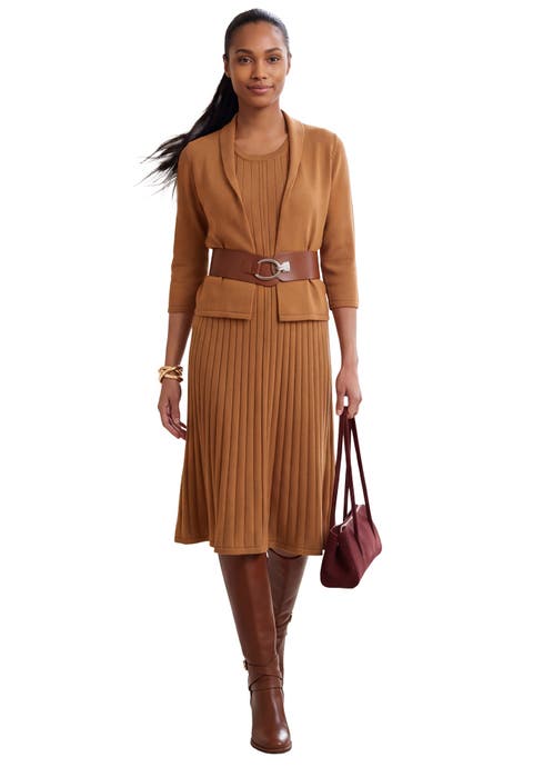 2 Piece Sweater Jacket Dress