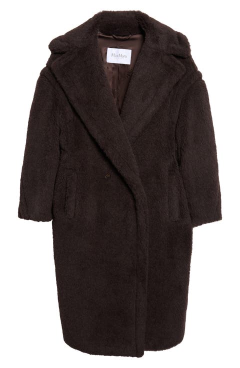 Tedgirl Oversize Double Breasted Alpaca Blend Coat
