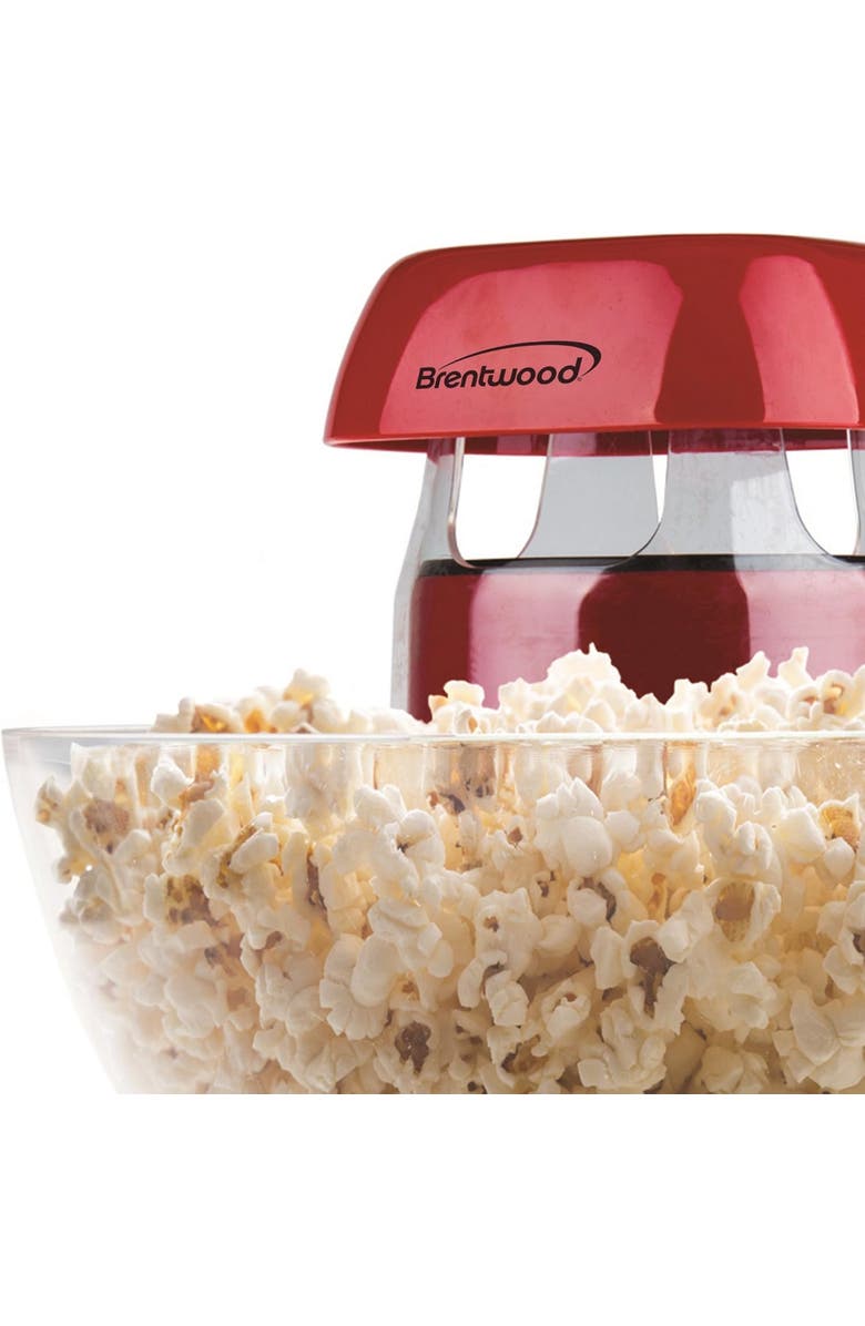Brentwood 24 Cup Jumbo Hot Air Popcorn Maker, Alternate, color, Red