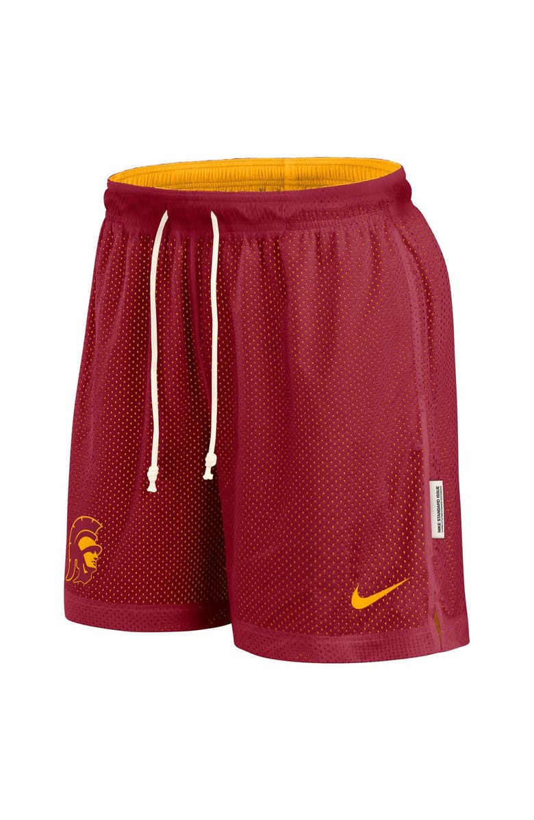 Nike Men
s Nike Cardinal/Gold USC Trojans Courtside Standard Issue Dri-FIT Reversible Shorts, Alternate, color, Cardinal