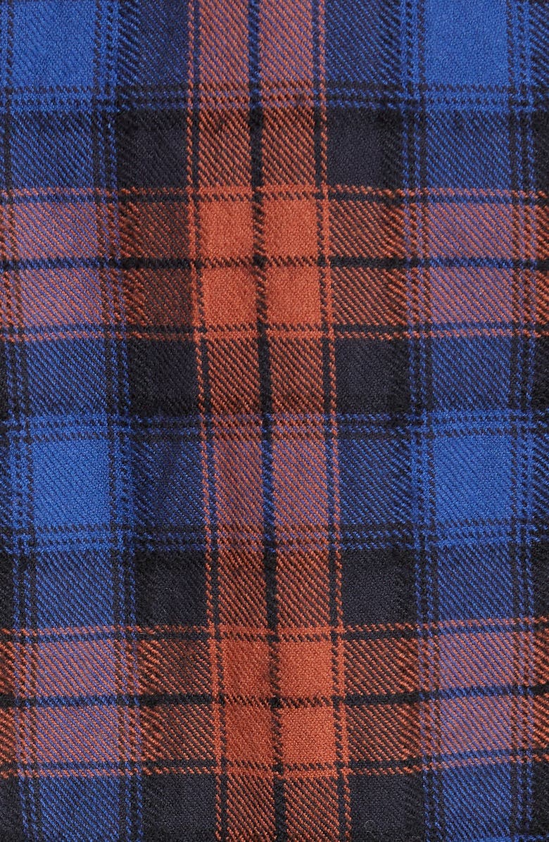 Smythe Puff Sleeve Plaid Flannel Shirt, Alternate, color, 