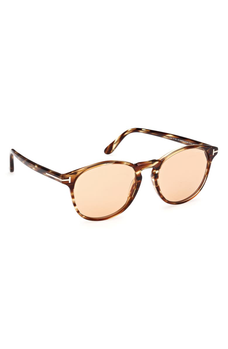 TOM FORD 53mm Round Sunglasses, Alternate, color,