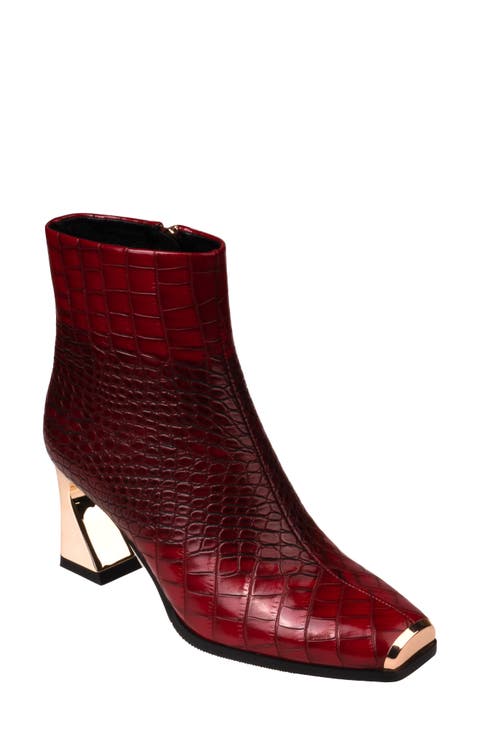 Lima Croc Embossed Boot (Women)