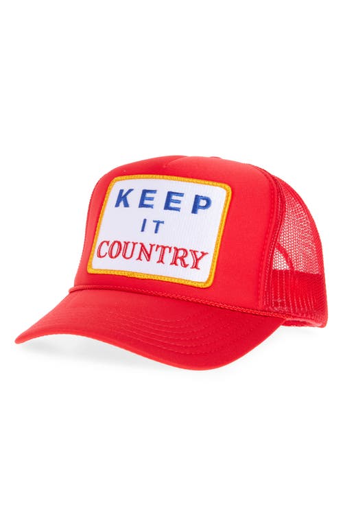 Friday Feelin ' Keep It Country Patch Trucker Hat