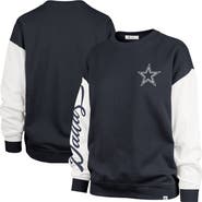 '47 Women's '47  Blue Dallas Cowboys Double Header Rise Andie Pullover Sweatshirt