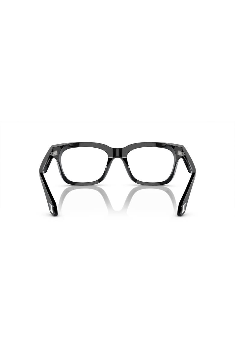 Giorgio Armani 52mm Rectangle optical glasses, Alternate, color, Black