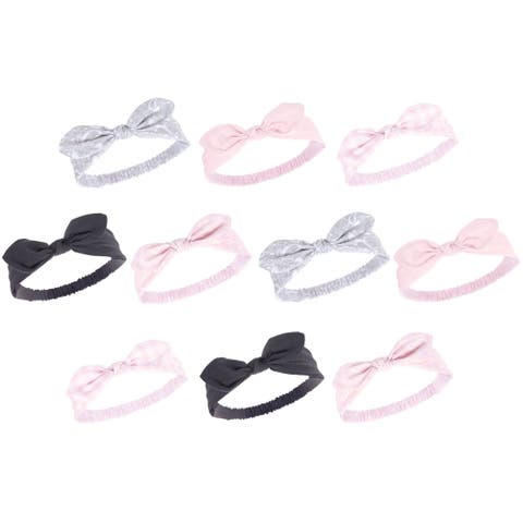 10Pk Knotted Jersey Headbands (Baby)