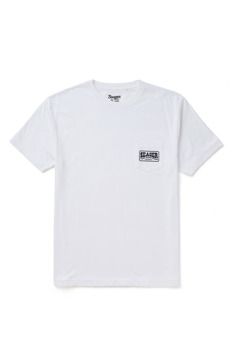Seager Co Good Good Pocket Graphic T-shirt, Main, color, White