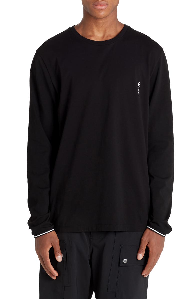 Moncler Logo Cotton T-Shirt, Main, color,