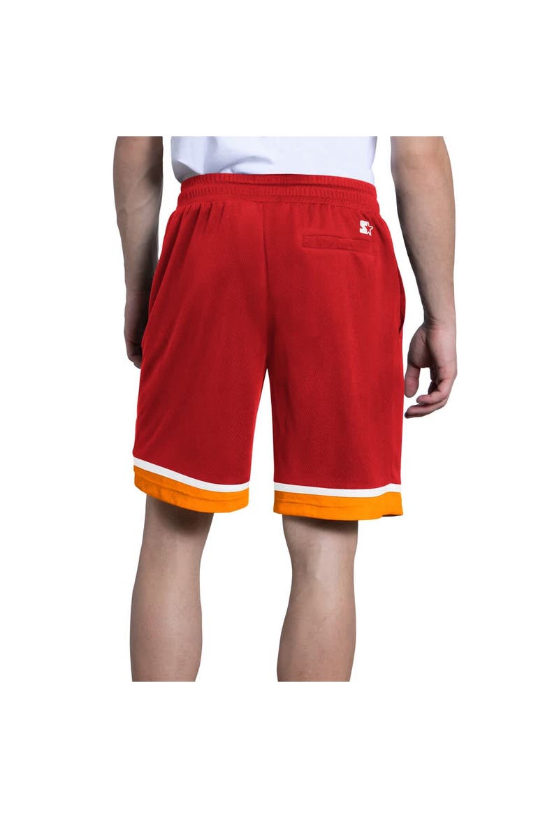 Men's Starter  Red Tampa Bay Buccaneers Throwback Power Play Mesh Shorts, Alternate, color, Red