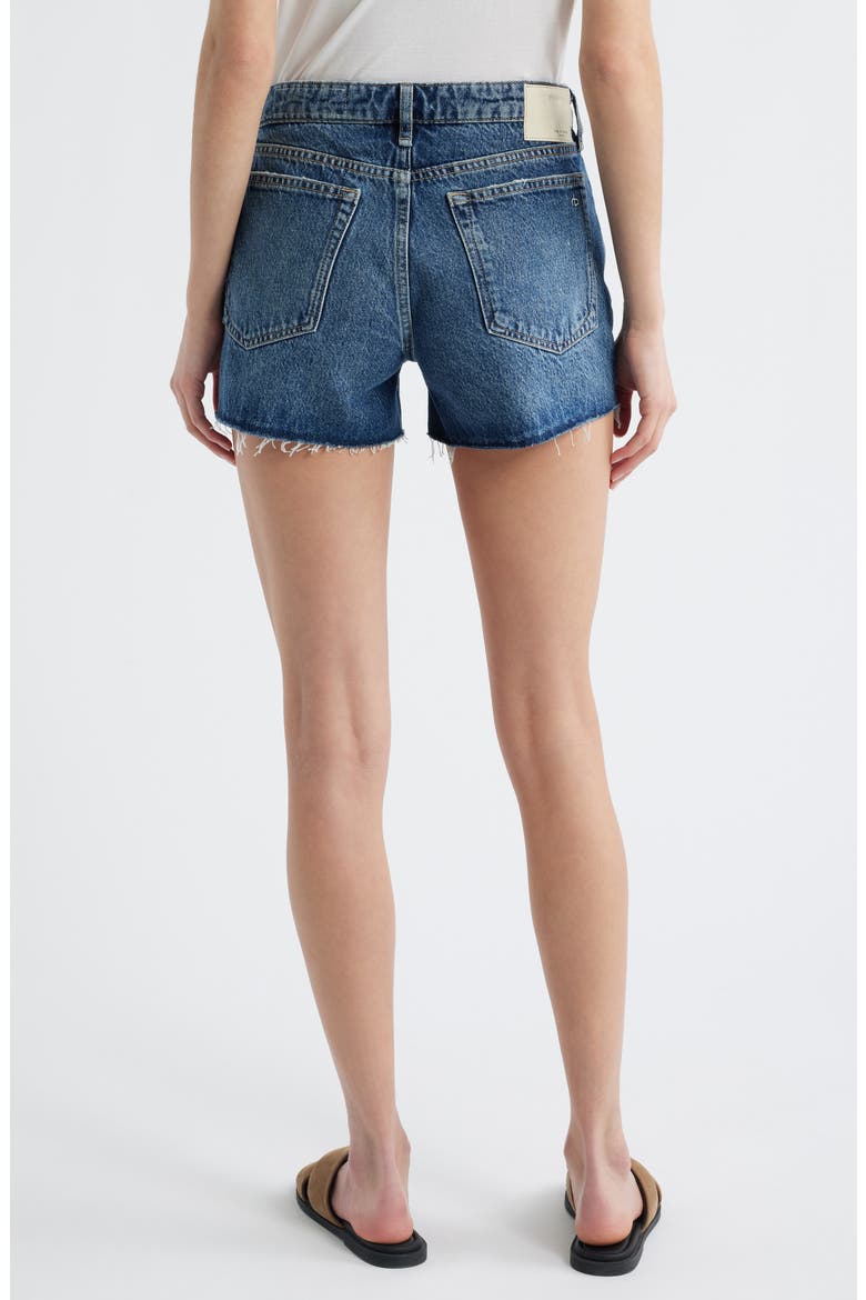 Dre Raw Hem Boyfriend Denim Shorts, Alternate, color, CANNON