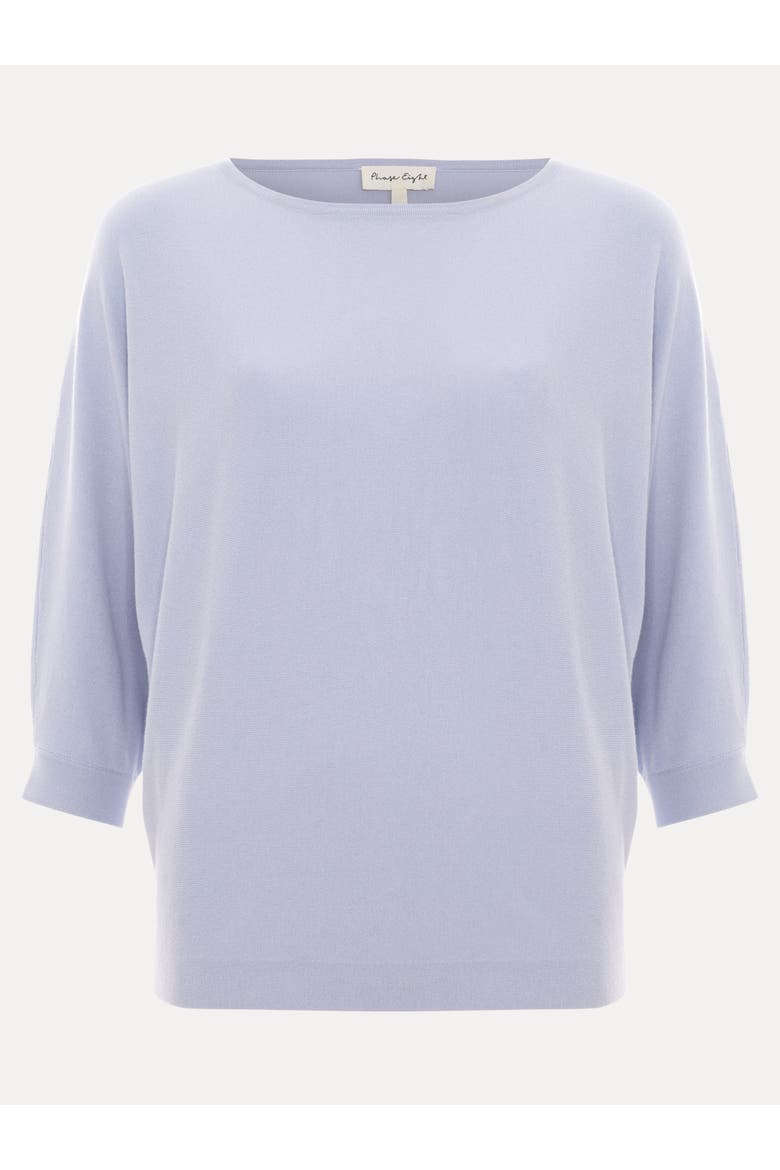 Cristine Batwing Boat-Neck Knit Jumper, Alternate, color, Blue