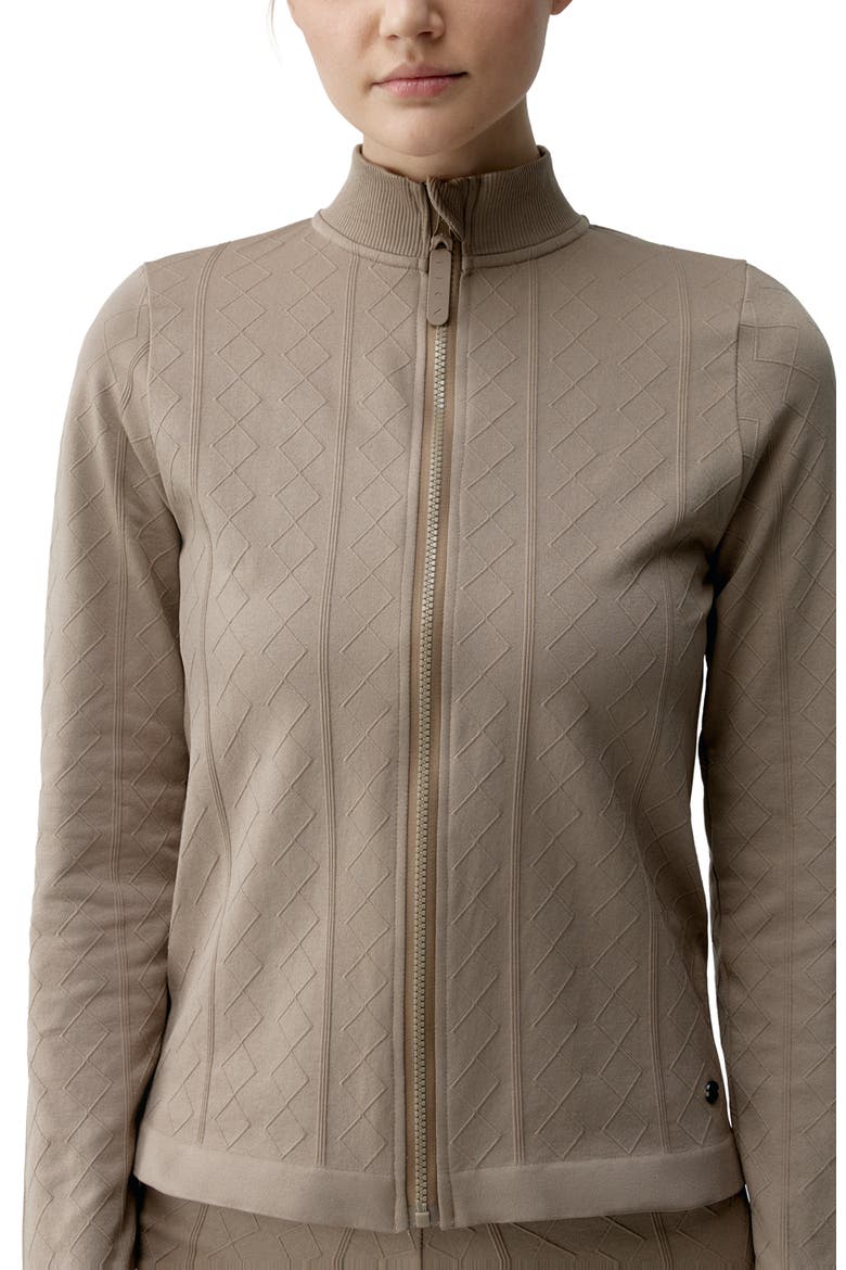 Ares Seamless Sports Jacket, Alternate, color, Taupe